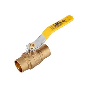 full port lead free brass ball valve sweat x sweat 1/2"