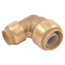 brass push fit 90° reducing elbow 3/4" x 1/2"